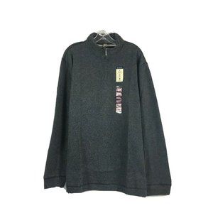 Method Mens Long Sleeve Quarter Zip Knit Sweater XL Black